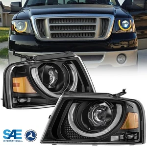 DOT Full LED Headlight Turn Corner Lamp For 2004 2005 2006 2007 2008 Ford F150 - Picture 1 of 7