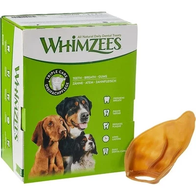 Whimzees Veggie Ear Box 18 Treats - Natural Healthy Vegetable Chew Gluten Free