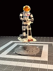 Major Matt Mason Space Sled Stand with Moon Surface Base - Picture 1 of 10