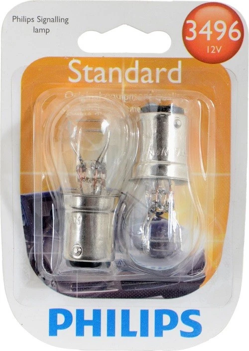 Philips 3496 - 12.8/14V 26.88/8.26W T6 Bulb Automotive Light Bulb - 2pk - Image 1 of 2