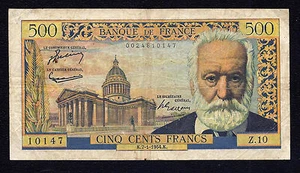 France 500 Francs 1954 P- 133 - Picture 1 of 1