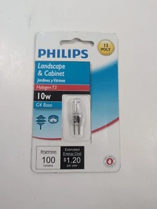 PHILIPS Landscape & Cabinet Halogen T3 10W G4 Base 12 Volt New!!! - Picture 1 of 2