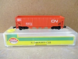 MODEL POWER WAGON TREMIE "CN" 789012 à BOGIES + boite éch N réf 3425 (hopper) - Imagen 1 de 5