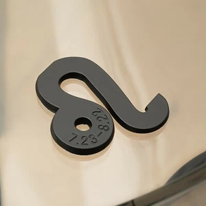 Leo Black Zodiac Sign Car Emblem - 2.5" x 3" - Horoscope & Astrology Decal Badge - Picture 1 of 9