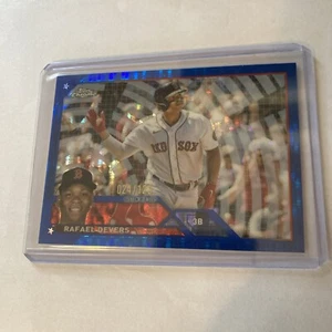 2023 Topps Chrom Rafael Devers blau schimmernd - Bild 1 von 3