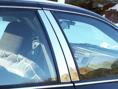 Stainless Chrome Pillar Posts 4PCS QAA Door Trim FOR Mercury Grand Marquis 92-10 - Image 1 of 4