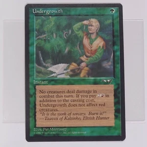 Misprint Miscut Oddity Error Ink Double Alliances Undergrowth Elf MTG 1996 NM - Picture 1 of 7