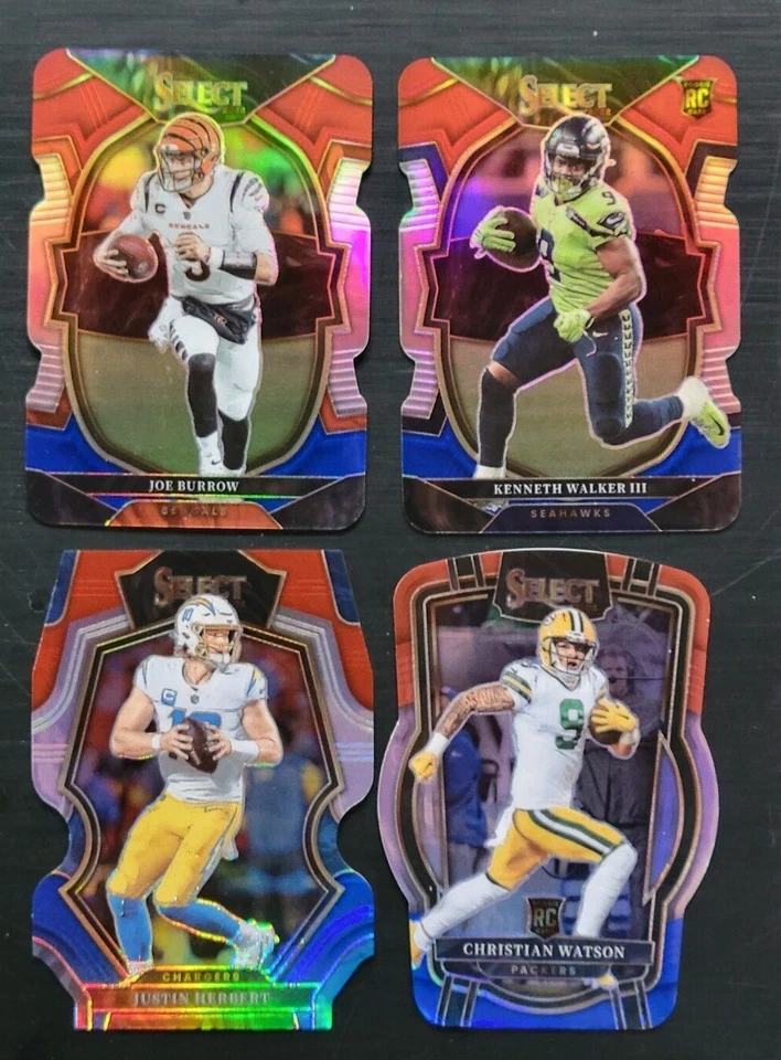 2022 Select Football RED/BLUE DIE-CUT PRIZMS with Rookies You Pick the Card - Image 1 of 1