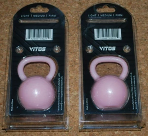 2 x palline impugnatura terapia manuale Vitos fitness kettlebell a forma di stress fidget giocattolo - Foto 1 di 2