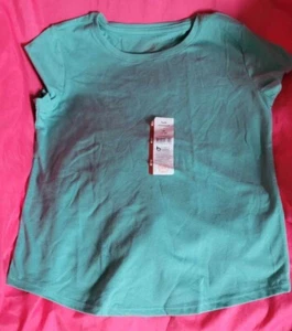 NWT Wonder Nation Girls "Kid Tough" Turquoise  short-sleeved T-Shirt M (7-8) - Picture 1 of 1