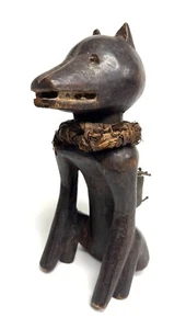 Afrique CONGO. Fétiche dit "Nkisi" en forme de chien - Imagen 1 de 7