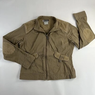 Columbia Sportswear X.C.O. Jacket Medium Khaki Women Full Zip Corduroy AL 7021 - Image 1 of 4