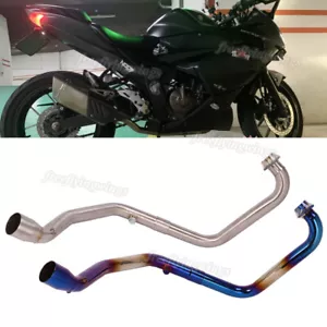 For Suzuki Gixxer 250 SF250 Slip on 51MM Exhaust Front Link Pipe Stainless Steel - Picture 1 of 11