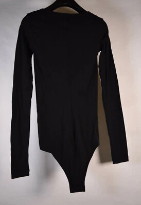 Rick Owens Lilies Womens LS Body Suit Black 8 US Italy NWT - Imagem 1 de 4