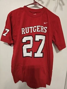 Camisa Pullover Rutgers Nike #27 Talla Grande Manga Corta - Imagen 1 de 3