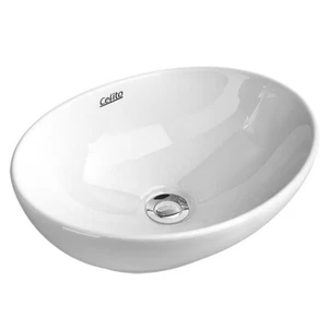 Cefito Bathroom Basin Vanity Sink Ceramic Above Counter Hand Wash Bowl Oval - Picture 1 of 7
