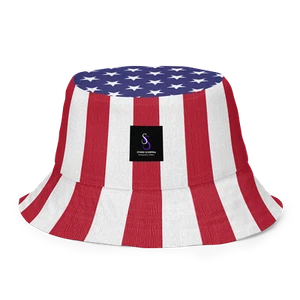 Reversible US American Flag Bucket Hat USA - Picture 1 of 42