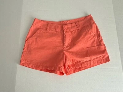 Columbia Woman’s Sunset Hill Outdoor Hiking Coral Shorts Size 6 with Pockets - Image 1 of 4