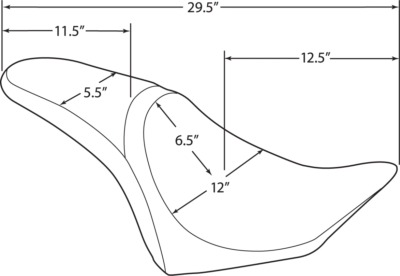Asiento depredador DRAG SPECIALTIES - cosido a la llama - Vegas 0810-1597 0810-1597 Foto 1 de 4