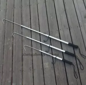 Fish Gaff Spear Hook Aluminum Alloy Fish Tool Stainless Telescopic 60/90/120cm - Picture 1 of 16