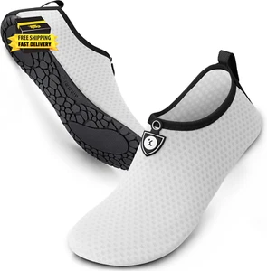Water Shoes for Women Men Swim Aqua Socks Beach Pool Essentials Barefoot Surf Ri - Picture 1 of 7