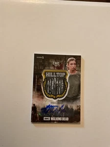 2018 Walking Dead Season 8 Part 1 Patch  Relic AUTO Autograph Enid MUD #/50 - Picture 1 of 2