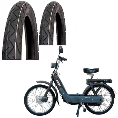 COPPIA 2 Pneumatici 2 1/4-16 38J  VEE RUBBER VRM099 2.25 16 225 16 PIAGGIO CIAO - Imagen 1 de 4