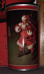 1980er NEUSEELAND HADDON SUNDBLOOM SANTA 333 ml Stahl COCA - COLA DOSE - Bild 1 von 6
