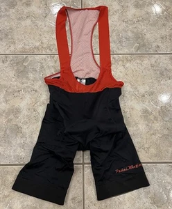 Mens Medium Pedal Mafia Red & Black Cycling Pro Bib Short Shorts Bibs - Picture 1 of 9