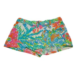 Lilly Pulitzer Girls Tropical Floral Print Shorts - Picture 1 of 3