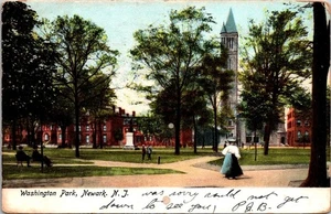 Posted Washington Park Newark New Jersey NJ Posted 1908 - Picture 1 of 2