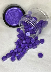 100 Count Royal Purple Sealing Wax Beads - Picture 1 of 3