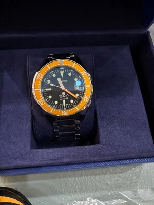 Reloj de buceo Squale 1521 pastor del mar negro edición limitada 1 de 1 pulsera Squale Foto 1 de 4