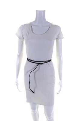 Cinturón ajustado negro con tachuelas de cuero para mujer Anne Klein con cierre de hebilla talla XL Foto 1 de 4