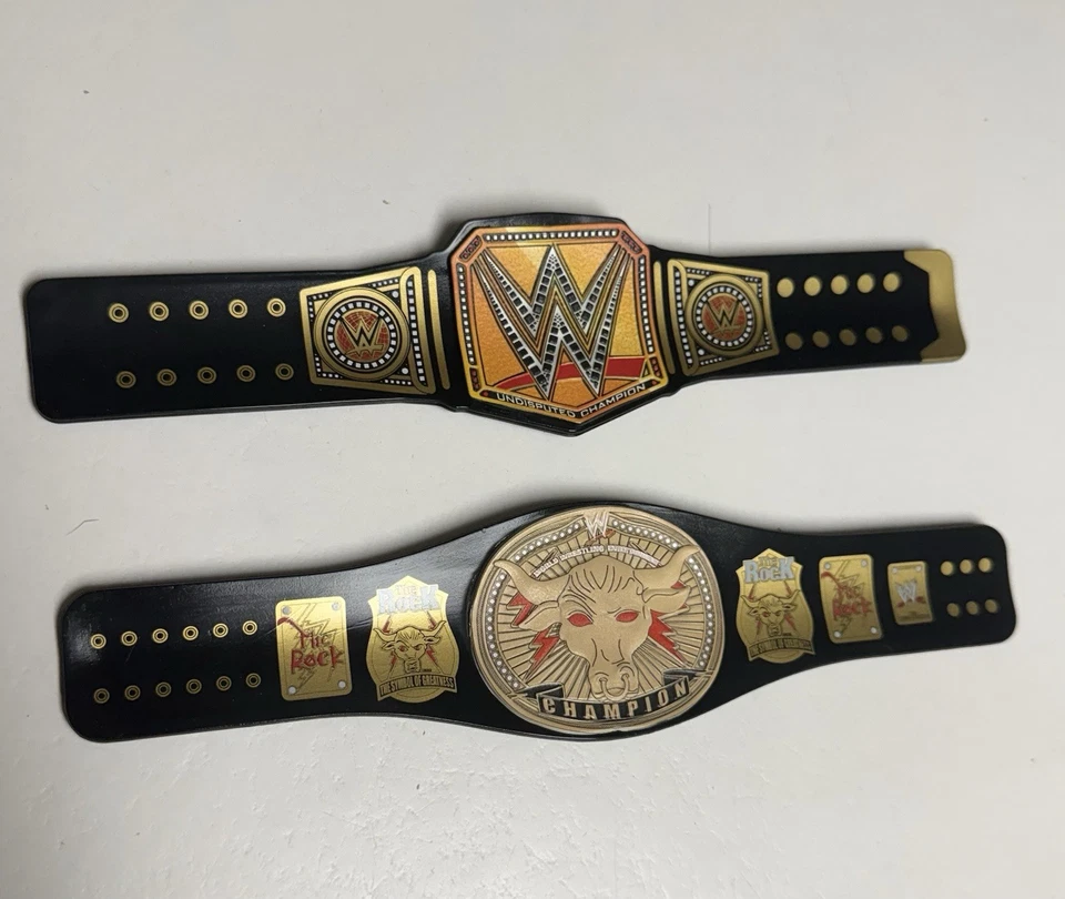 THE ROCK BRAHMA BULL & WWE CAMPEONATO INDISCUTIBLE Slapband Cinturones Serie 2 Foto 1 de 1