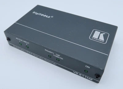 Kramer DigiTOOLS 2x1 4K Ultra HD Automatic HDMI Standby Switcher VS-211H2 NO PSU - Image 1 of 4