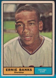 1961 Topps-Ernie Banks-Shortstop-Chicago Cubs-(HOF)(14x AS)(2x NL MVP)- # 350 - Foto 1 di 5