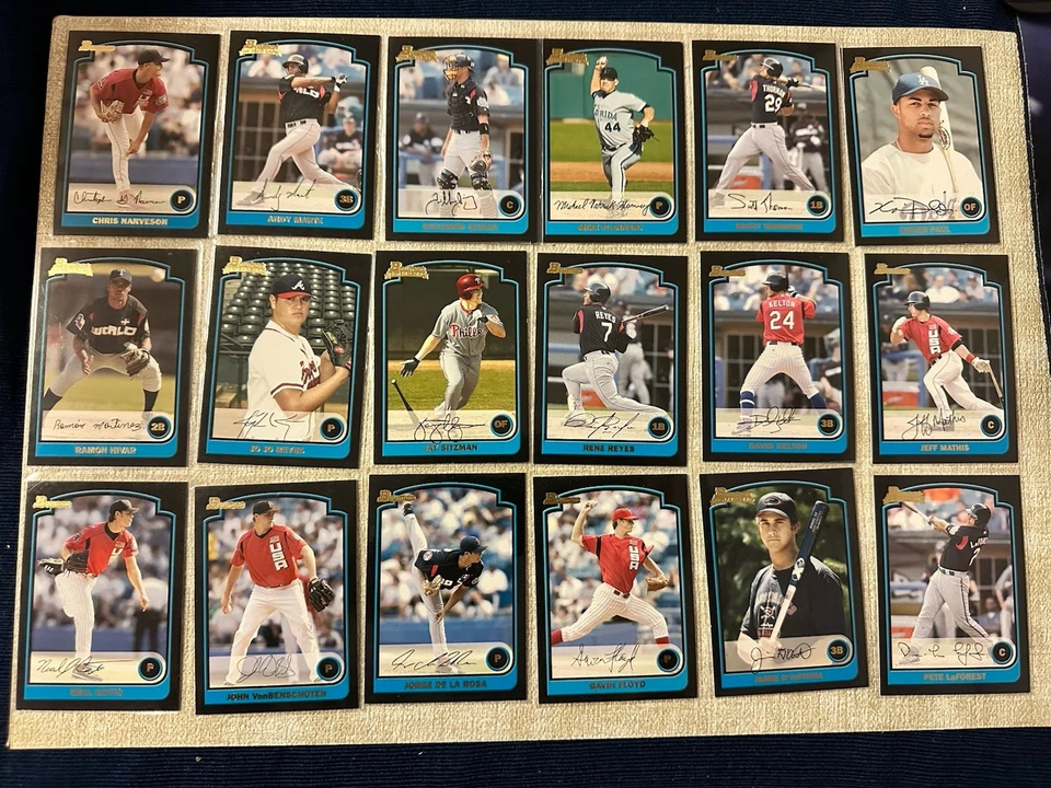 Lote (26) tarjetas de béisbol Bowman Draft 2003 Foto 1 de 4