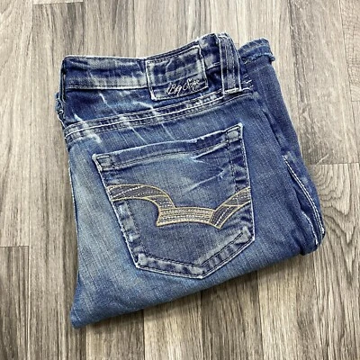 BIG STAR Casey Boot Cut Low Rise Med Wash Blue Denim Jeans Women's Size 28 Long - Image 1 of 4