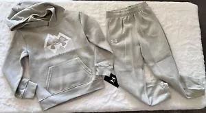 UNDER ARMOUR Little Boy's Fleece Tracksuit Set - Hoodie/Joggers 2-Piece Set - Picture 1 of 10