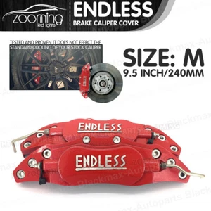 2x Metal 3D INFINITA Estilo Universal Pinza Freno Cubierta Delantera Trasera 240mm Rojo LW3 - Imagen 1 de 9