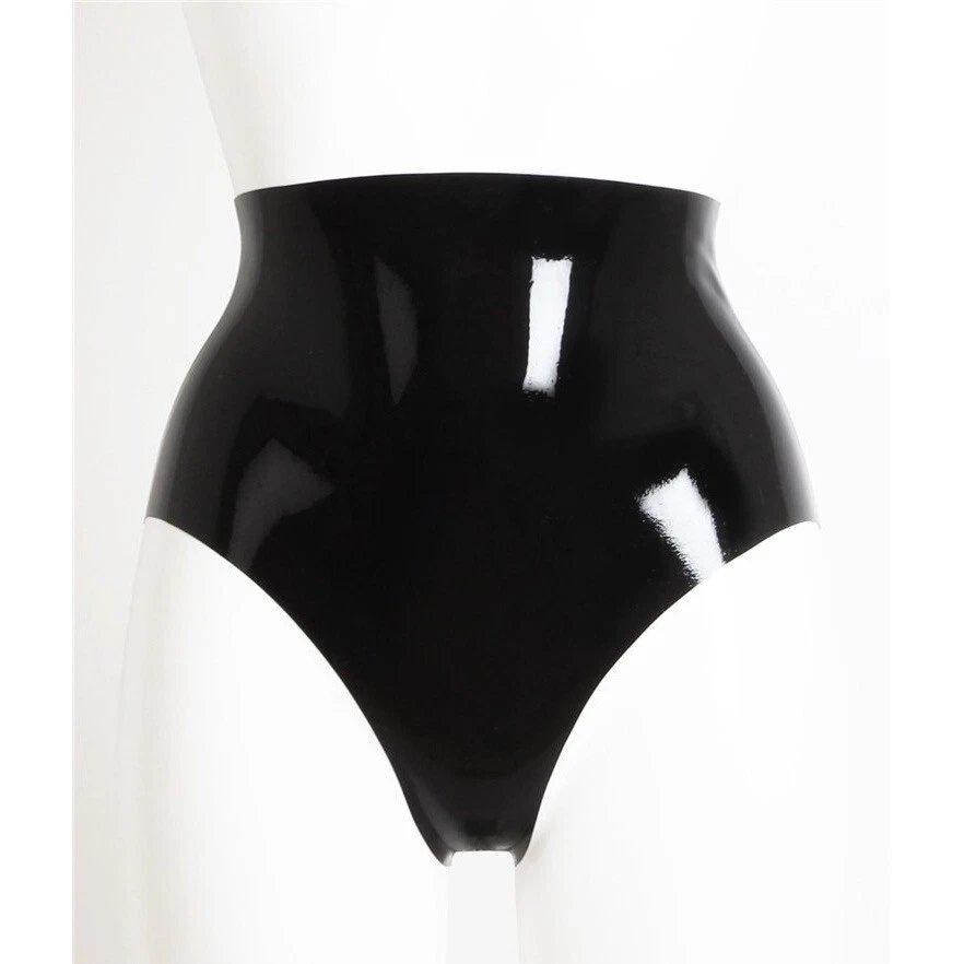 Women Latex Rubber Briefs Slim Shorts Underwear Pants Club Wear Cosplay 0.4mm US - Image 1 of 4