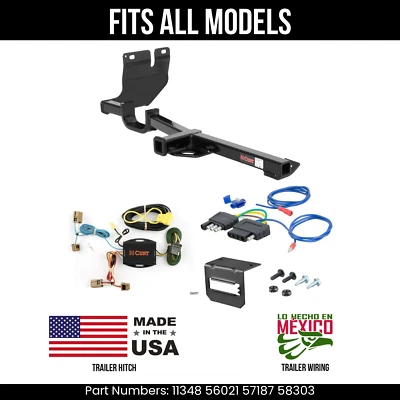 Enganche de remolque Nissan Versa 07-11 con arnés de cableado de 5 pines se adapta a todos los modelos Curt Foto 1 de 4