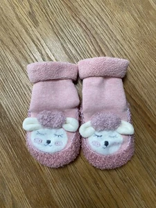 New Baby Girl Slipper Socks 6-12 Months - Picture 1 of 3