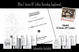 Atlas F-Series 10" Lathes Threading Supplement Manual - Picture 1 of 3