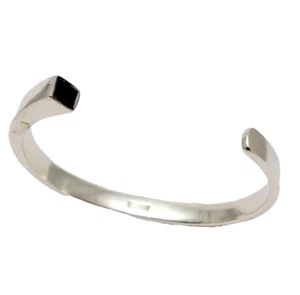 117. schöne ESPRIT Armspange Rauchtopas eckig Armreif poliert 925 Silber massiv - Bild 1 von 8