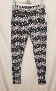 2(X)IST Leggings XS Black White Mid Rise Ankle Length Cross Straps Yoga Workout - Picture 1 of 9