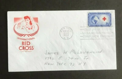 SC40 UNITED STATES  1952 FDC  International red cross  - Image 1 of 2