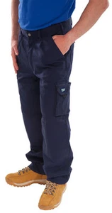 Click Traders Trousers Navy Blue - Size 30'' - M38 - Picture 1 of 2
