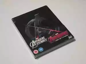 Marvel Avengers Assemble & Age of Ultron 3D Blu-Ray Steel book RARE (Sealed) - Picture 1 of 3